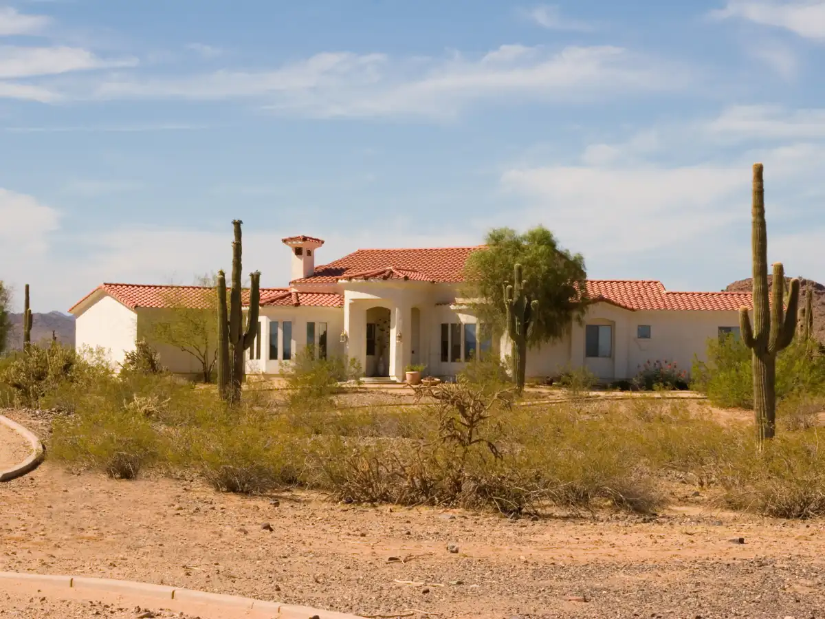 A scenic shot of an Arizona home.